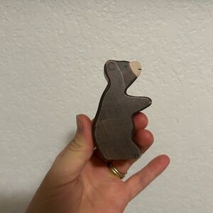 Wooden Brown Bear Toy Figure - Kids Dolls & Accessories